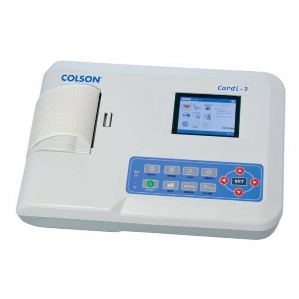 L'Electrocardiographe Cardi-3 COLSON est un appareil destiné aussi bien dans cabinets que dans les établissements médicalisés, il est équipé d'un écran couleur LCD.