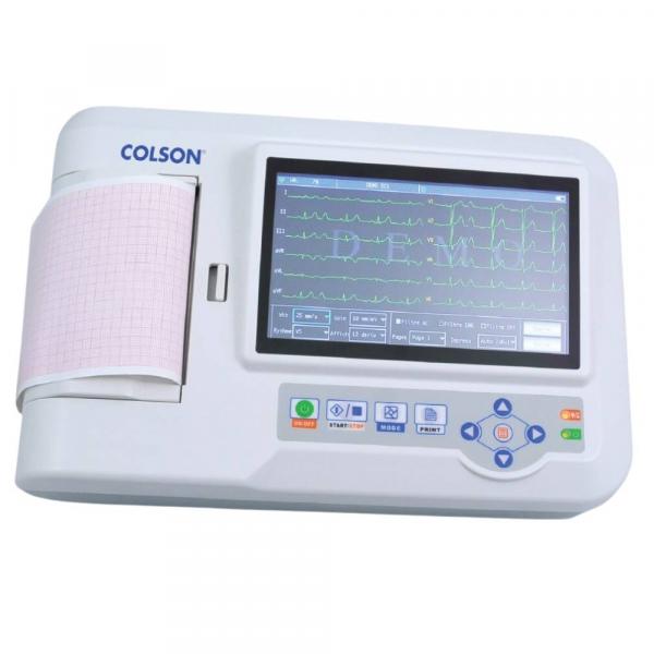 L'Electrocardiographe ECG 6 pistes Cardi-+ COLSON, est un ECG 6 pistes avec analyse et interprétation des tracés.
