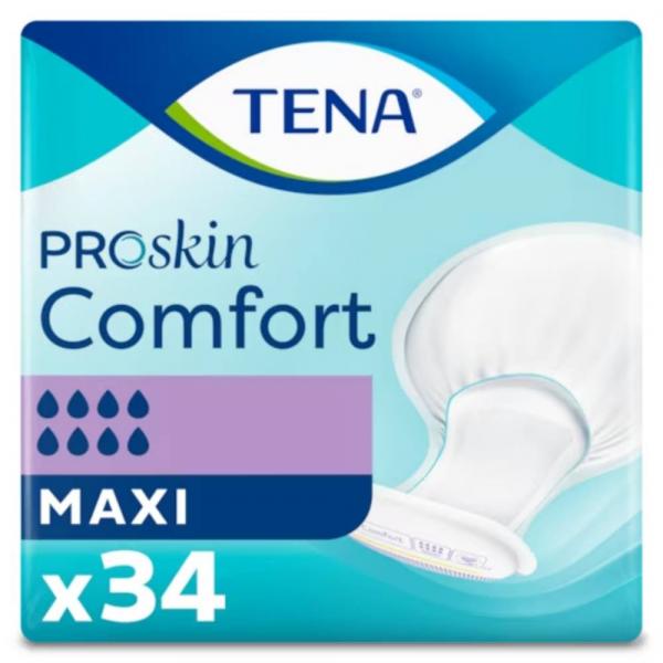protection anatomique Comfort ProSkin Maxi sachet de 34 - TENA