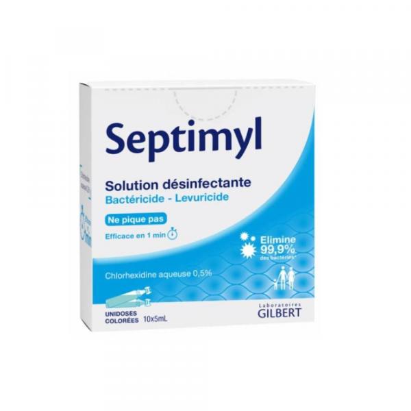 Chlorhexidine à 0,5% Unidose Septimyl de la marque GILBERT pour un soin et une hygiène maitrisé