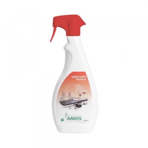 Mousse detergente desinfectante pour nettoyer et de desinfecter les surfaces.