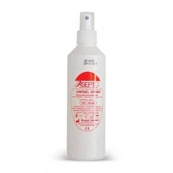 Spray ECG ASEPT INMED est un gel médical ayant une haute conductivité, nettoyant et dégraissant la peau.